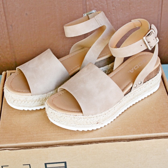 soda topic white womens espadrille flatform sandals